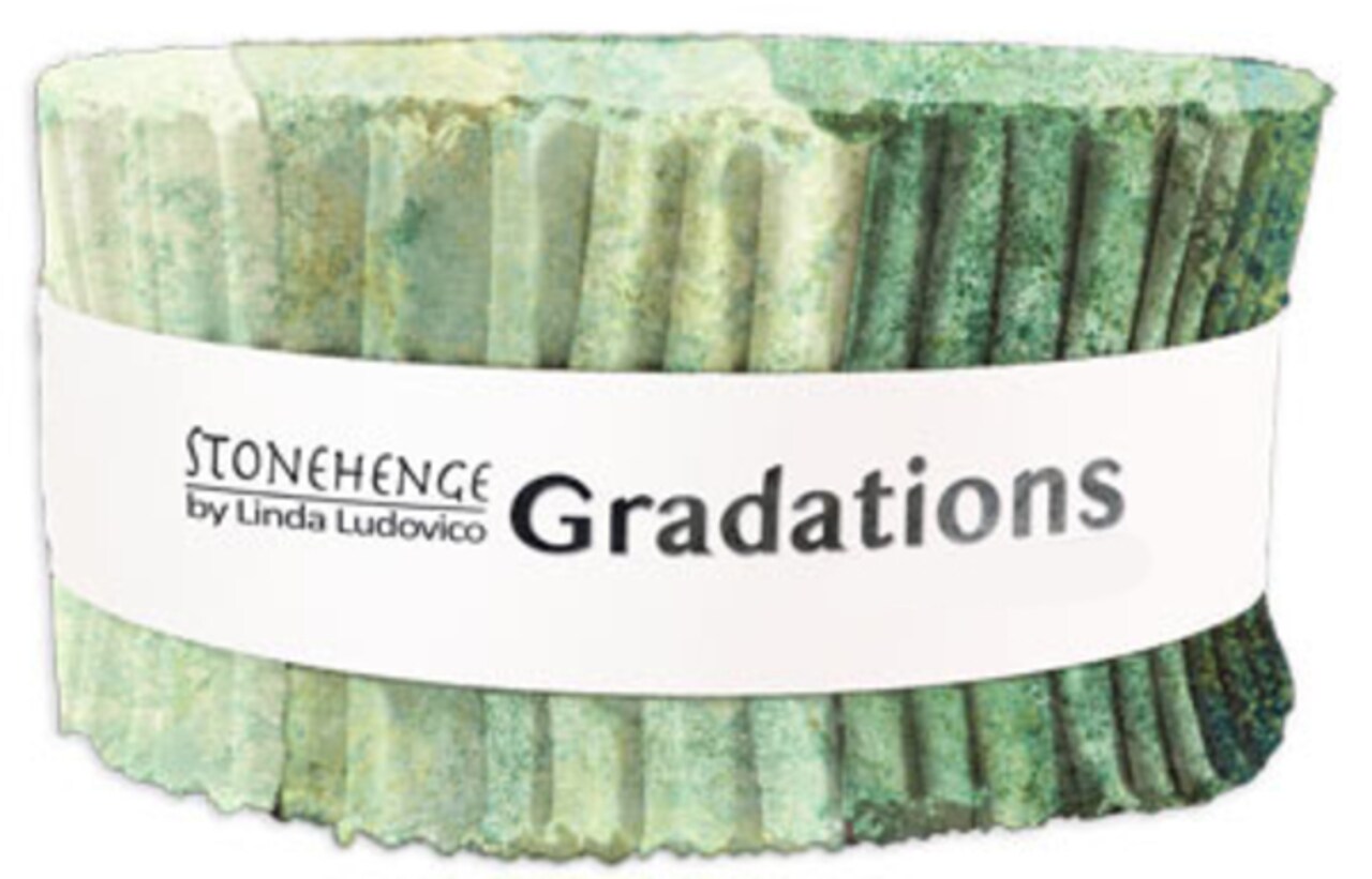 Stonehenge Gradations 2.5" Strip Roll (Jelly Roll) in Pine Ridge by Linda Ludovico for Northcott (SGRAD40-78)